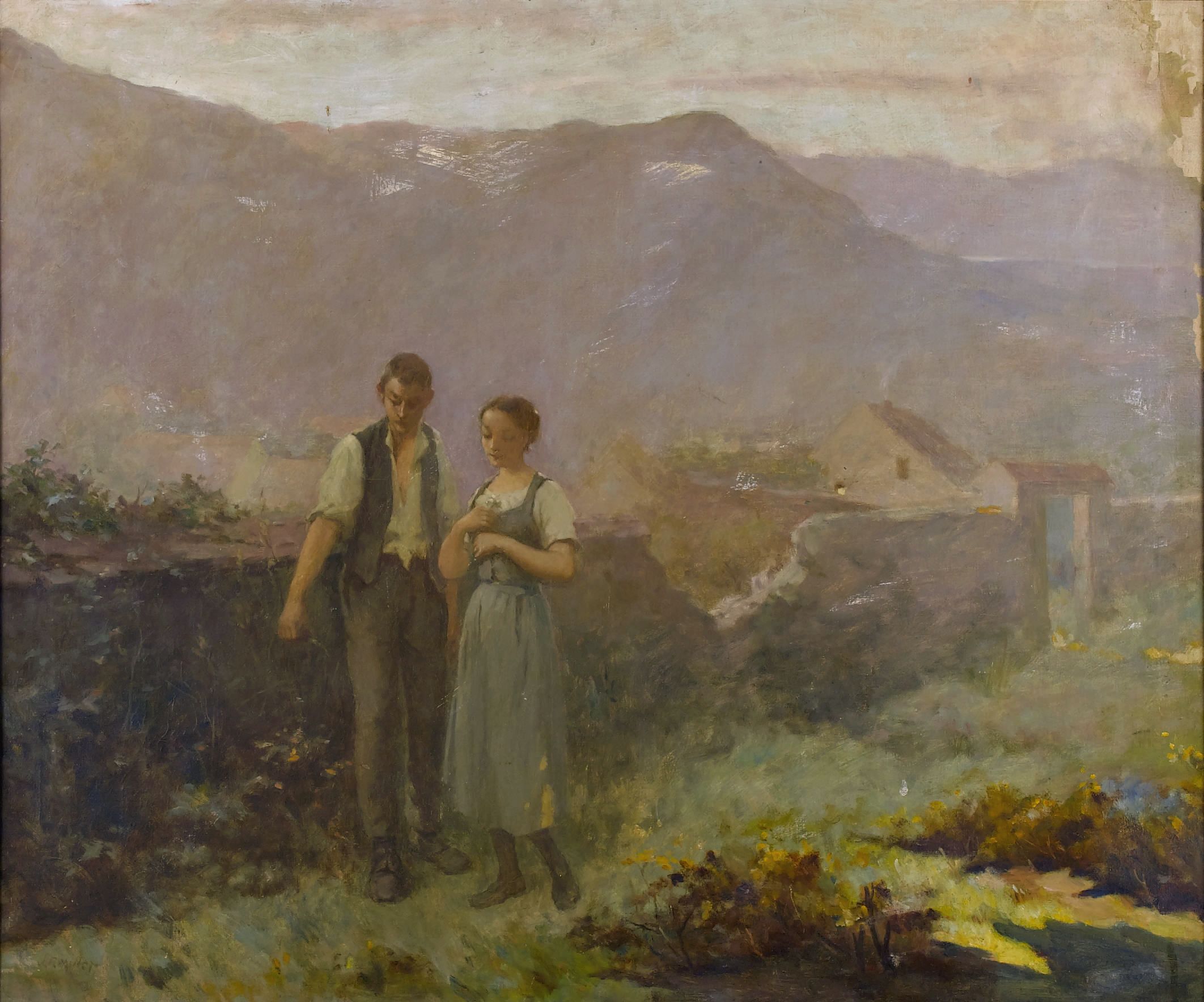 Unknown Artist (after Jean Francois Millet) - A Courting Couple